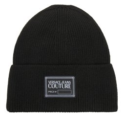 Шапка Versace Jeans Couture Big Beanie 79YAZK50 Черен