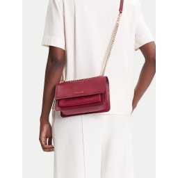 Дамска чанта MICHAEL Michael Kors Claire 30T4GC7L3T Бордо