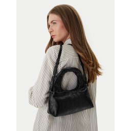 Дамска чанта Calvin Klein Emblem Aop Puffer Bag With Strap LV04F3200G Черен