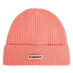 Шапка Pinko Lambkin Cuffia AI 24-25 BLK01 104489 A1CH Коралов