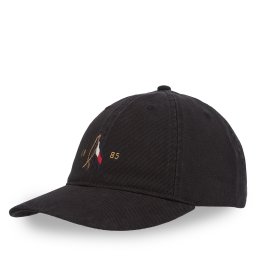 Шапка с козирка Tommy Hilfiger Seasonal Flag Wash 6 Panel Cap AM0AM13348 Черен