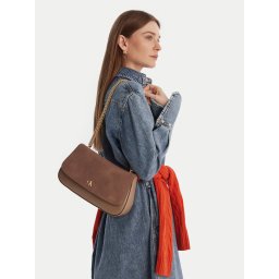 Дамска чанта Calvin Klein Ck Conv Chain Brushed Medium Bag LV04F3407G Бежов