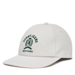 Шапка с козирка Tommy Jeans Tjm Crest Cap AM0AM13286 Бял