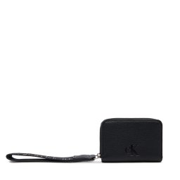 Портфейл Calvin Klein Jeans Ultralight Md Zip W/ Wristlet LV04K1024G Черен