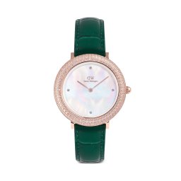 Часовник Daniel Wellington Crystalline Bezel 32 DW00100826 Розово злато