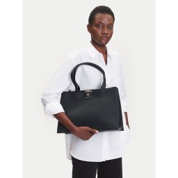 Дамска чанта Tommy Hilfiger Th Her Tote AW0AW17191 Черен