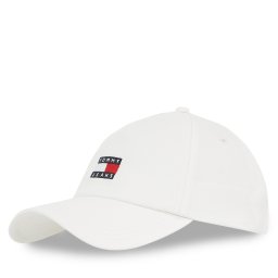 Шапка с козирка Tommy Jeans Tjw Heritage Core 5 Panel Cap AW0AW16991 Бял