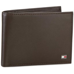 Портфейл Tommy Hilfiger Eton Cc Flap And Coin Pocket AM0AM00652/83362 Кафяв