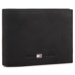 Портфейл Tommy Hilfiger Johnson Cc Flap And Coin Pocket AM0AM00660/82566 Черен