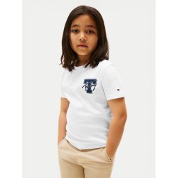 Tommy Hilfiger Тишърт Varsity Graphic KB0KB09868 Бял Regular Fit