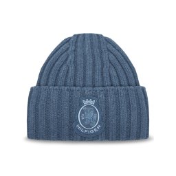 Tommy Hilfiger Шапка Th Crest Fluffy AW0AW18210 Син