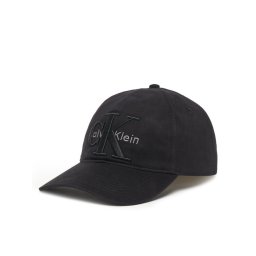 Calvin Klein Шапка с козирка Large Monologo LV04D5039G Черен