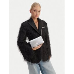 Calvin Klein Дамска чанта Ck Metallic Wallet On Chain LV04F3320G Сребрист