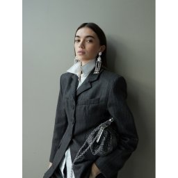 Weekend Max Mara Обеци с клипс Callas 2525756095650 Сребрист