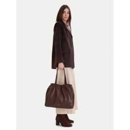 Tommy Hilfiger Дамска чанта Soft Leather Tote AW0AW18308 Бордо