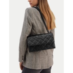 Tory Burch Дамска чанта Fleming Soft Grain Convertible Shoulder Bag 169791 Черен