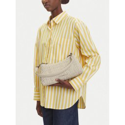 Calvin Klein Jeans Дамска чанта Rouched Shoulder Bag LV04K3088G Екрю