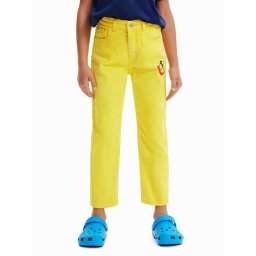 Desigual Дънки 23SGDD03 Жълт Regular Fit