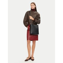 Calvin Klein Дамска чанта Line Lthr Mini Tote 32 LV04F3002G Черен