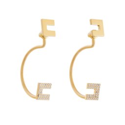 Elisabetta Franchi Обици OR-56M-52E2-V190 Златист