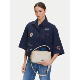 Tommy Jeans Дамска чанта Tjw American Cool Shoulder Bag AW0AW17531 Бежов