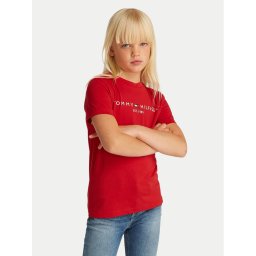 Tommy Hilfiger Тишърт Essential KS0KS00397 D Червен Regular Fit