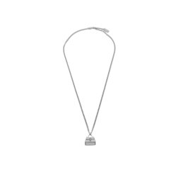 Marc Jacobs Колие The St. Marc Cuban-Link Chain Necklace 2F3JNC001J37 Сребрист