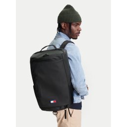 Tommy Jeans Раница Tjm Elevated Pu Multi Backpack AM0AM13407 Черен