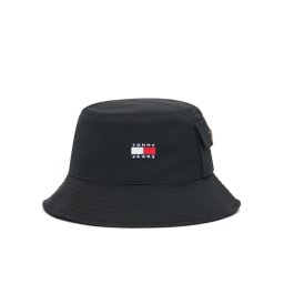 Tommy Jeans Капела Heritage Bucket AM0AM13423 Черен