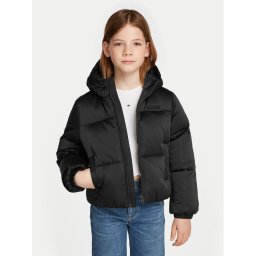 Tommy Hilfiger Пухено яке New York KG0KG08050 Черен Regular Fit
