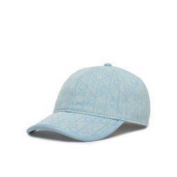 Calvin Klein Шапка с козирка Denim Emblem Burnout LV04F5042G Светлосиньо