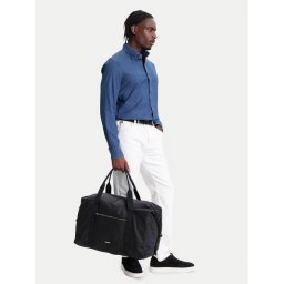 Calvin Klein Чанта за уикенд Sleek Nylon Weekender Bag LV04D3043G Черен