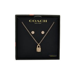 Coach Комплект колие и обеци 37541360 Розово злато