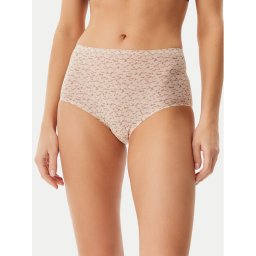 Chantelle Класически бикини с висока талия Soft Stretch C11D70 Бежов