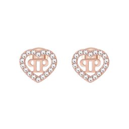 PHILIPP PLEIN Обици Plein Rocked Heart PJZEA10EU Розов