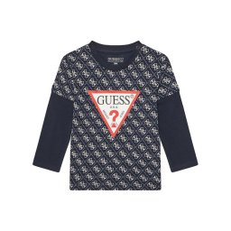 Guess Блуза N5YI09 K8HM4 Тъмносин Regular Fit