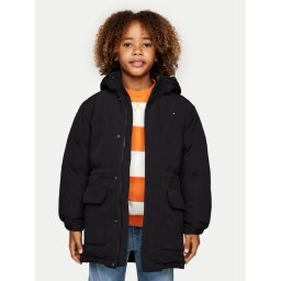 Tommy Hilfiger Зимно яке KS0KS00605 Черен Regular Fit