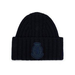 Tommy Hilfiger Шапка Th Crest Fluffy AW0AW18210 Тъмносин