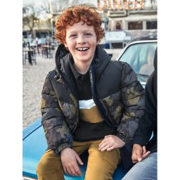 Mayoral Зимно яке 7461 Черен Regular Fit