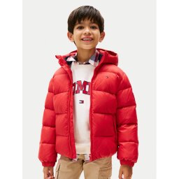 Tommy Hilfiger Пухено яке Essential KB0KB10091 D Червен Regular Fit