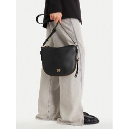 PINKO Дамска чанта Hobo Zip Around Mini Ai 25-26 PLTT 105332 A0QO Черен