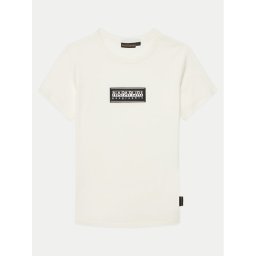 Napapijri Тишърт Chamois NP0A4ILE D Бял Regular Fit