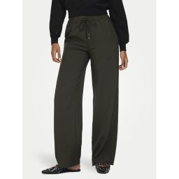 ONLY Текстилни панталони Ginny 15331492 Кафяв Wide Leg