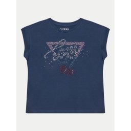 Guess Тишърт J5GI01 K6YW4 Тъмносин Boxy Fit