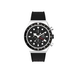 Timex Часовник Q Timex Three Time Zone Chronograph TW2V70000 Черен