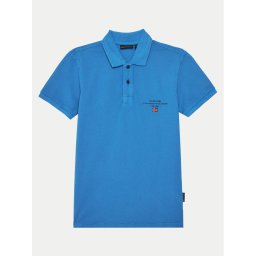Napapijri Тениска с яка и копчета Elbas 5 NP0A4G4NB2W1 D Син Regular Fit