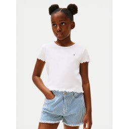 Tommy Hilfiger Тишърт Essential KG0KG08590 Бял Regular Fit