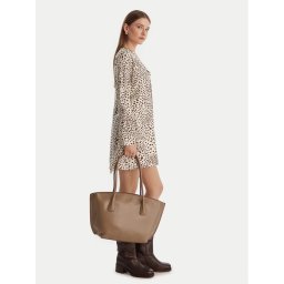 Calvin Klein Дамска чанта Ck Medium Dome Tot LV04F3344G Бежов