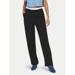 ONLY Текстилни панталони Tille 15338509 Черен Straight Fit
