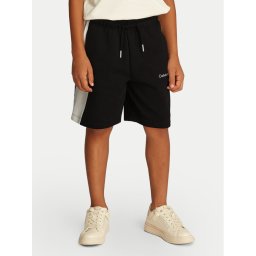 Calvin Klein Jeans Спортни шорти Color Block IB0IB02433 Черен Relaxed Fit